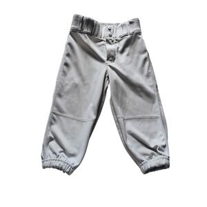 Champro Youth‎ Baseball Pants Gray Elastic Bottoms Sport Athletic Kids Size S